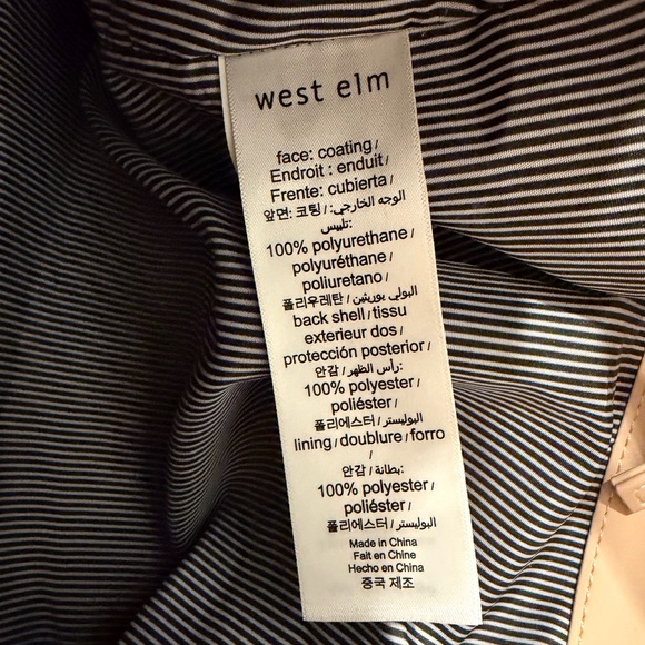 West Elm Vegan Leather Blush Pink Weekend Duffel Bag - Picture 8 of 8